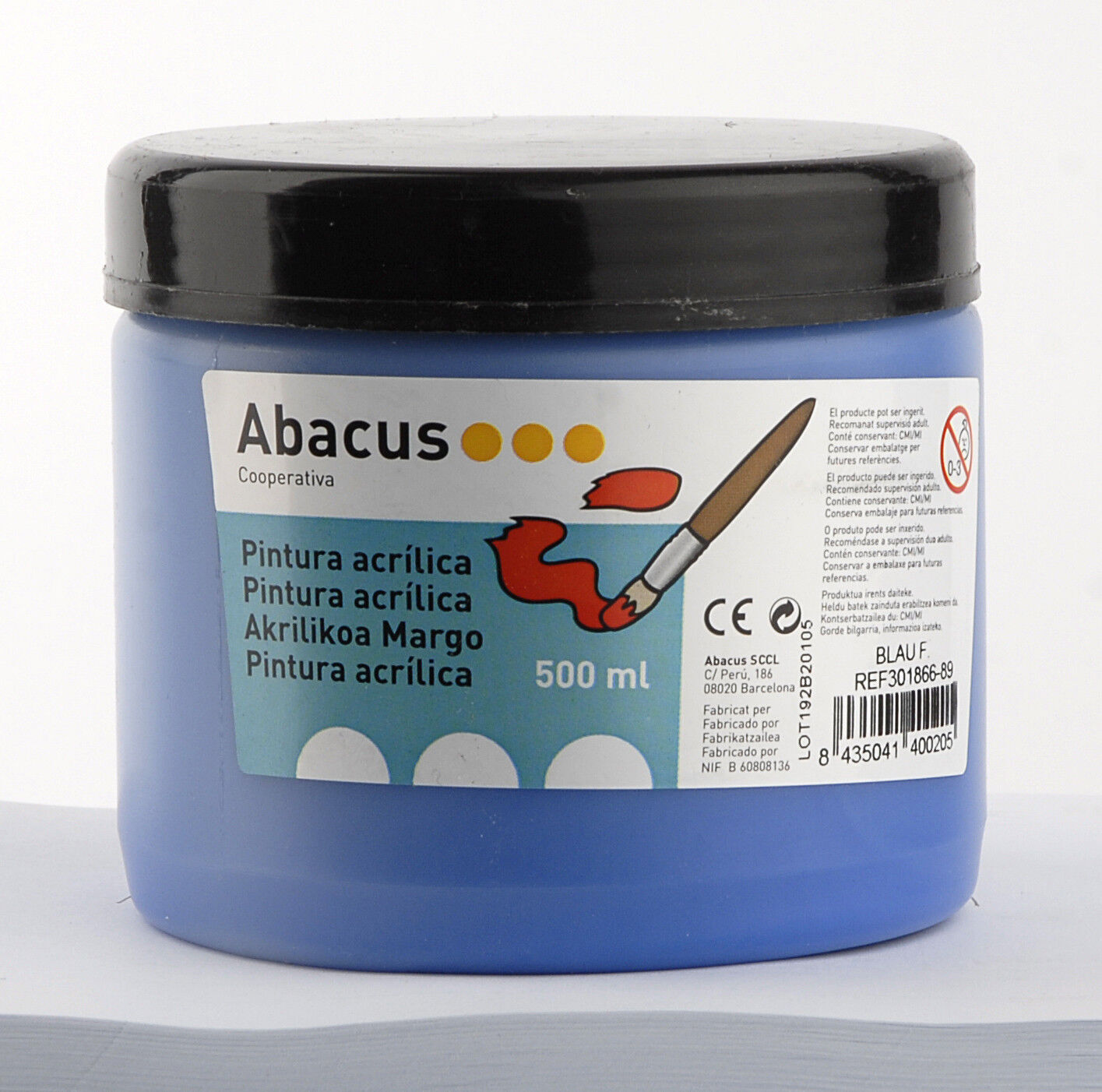 Pintura acr&iacute;lica Abacus 500ml azul oscuro