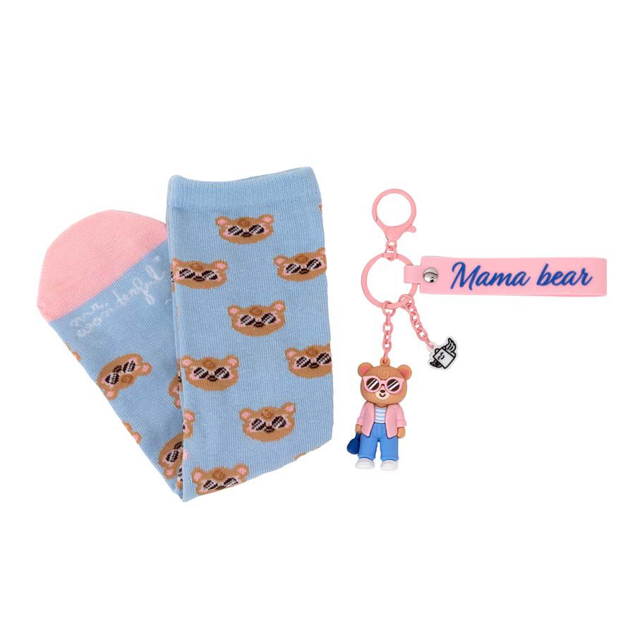 Set Regalo Calcetines + Llavero ''Mama Bear''