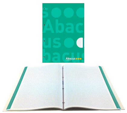 Libreta Abacus verde A4 cuadricula 100h
