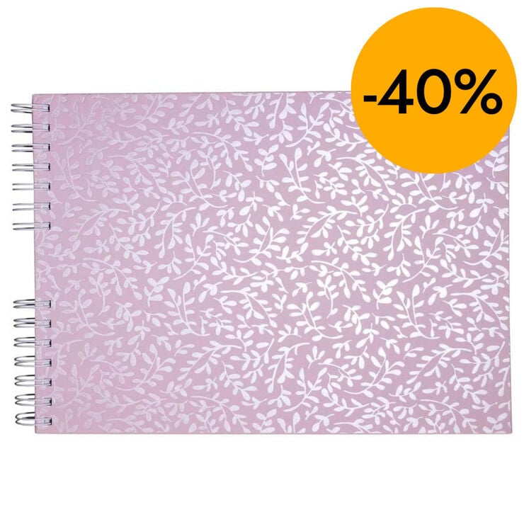 &Agrave;lbum fotos espiral A4 Autentik Exacompta 25 fulls rosa