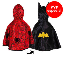 Capa Reversible Batman/Spiderman 2-3 Anys