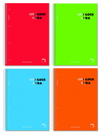 Cuaderno 5 A4 Pacsa 5x5 120 hojas 90g