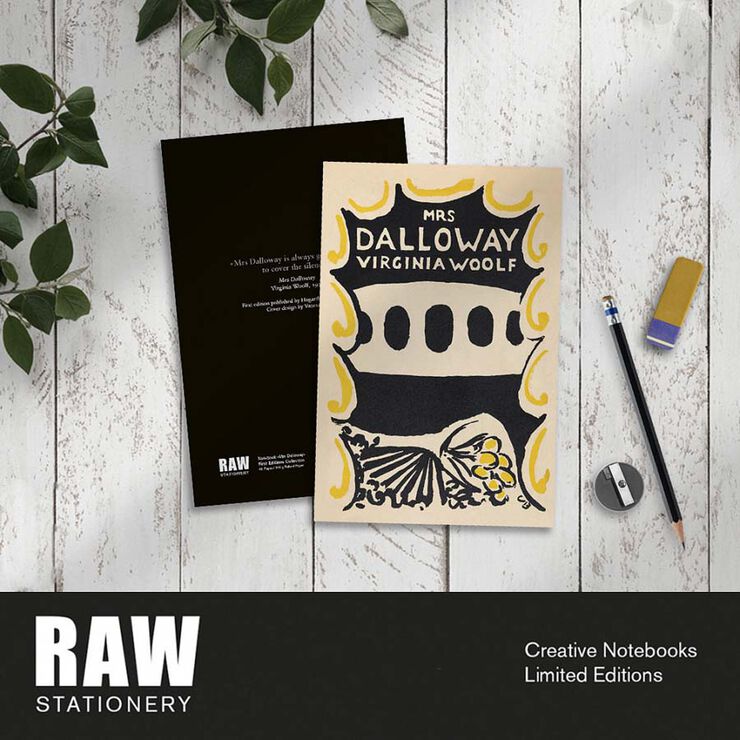 Libreta A5 Raw Stationery Primera Edición Mrs Dalloway