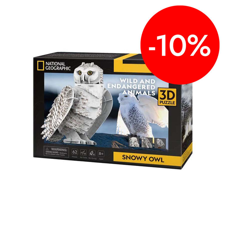 Puzle 3D National Geographic Gran B&uacute;ho Blanco