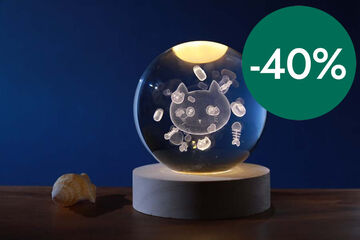 Lámpara Bola de Cristal 8cm iTotal Cat