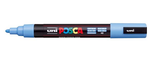 Retolador Posca PC-5M blau cel