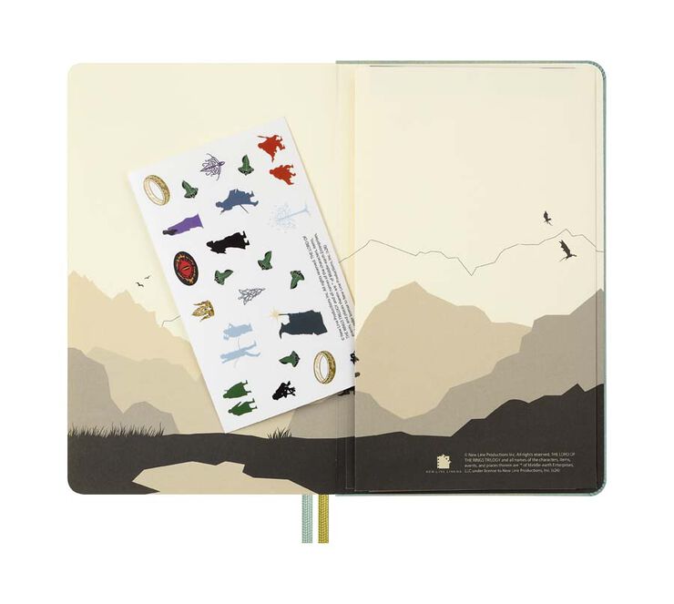 Agenda Moleskine 18 meses d&iacute;a/p&aacute;g L tapa dura El Se&ntilde;or de los Anillos