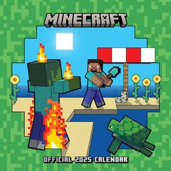 Calendario Pared 2025 30x30cm Minecraft