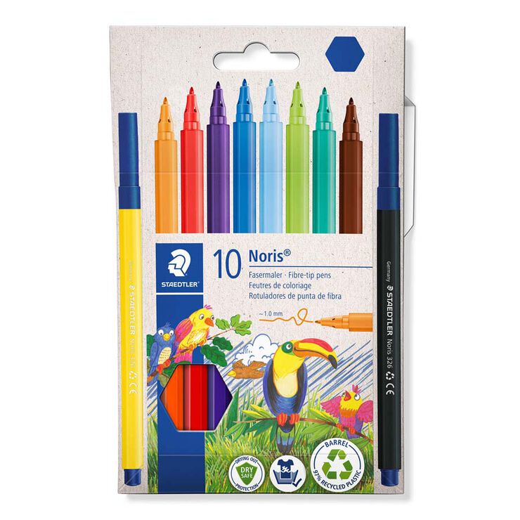 Rotuladores acuarelables de doble punta, colores surtidos STAEDTLER, Pack  18 uds