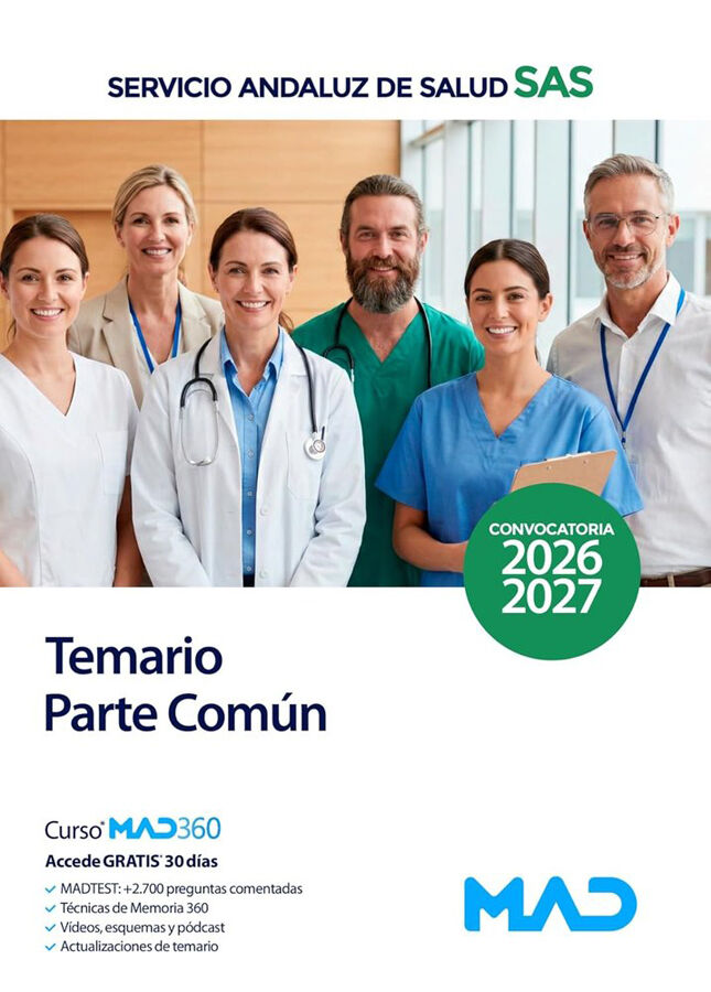 Temario parte com&uacute;n del Servicio Andaluz de Salud