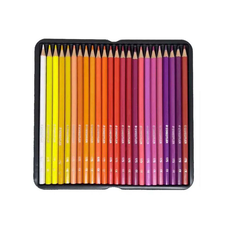 Lápices Staedtler 175 72 colores caja metal