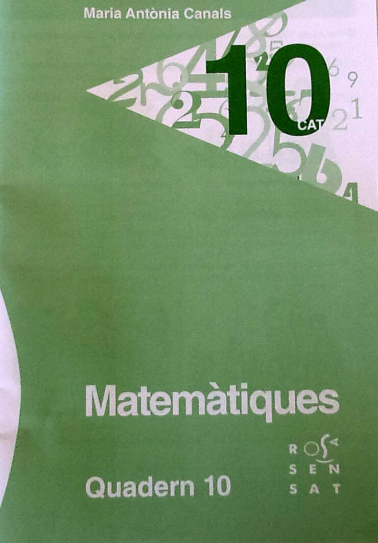 Matemàtiques Quadern 10 Rosa Sensat
