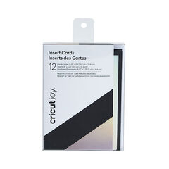 Cricut Joy™ Insert Cards, Black/Silver Matte Holographic