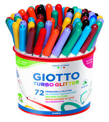 Retoladors Giotto Turbo Glitter Schoolpack 72 unitats