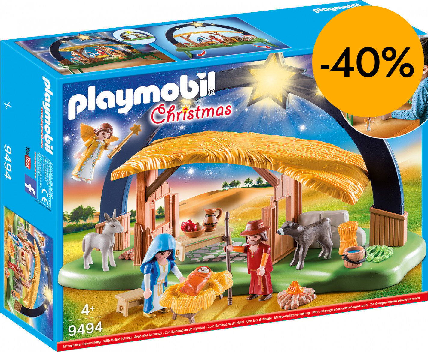 Playmobil Christmas Pessebre amb llum 9494