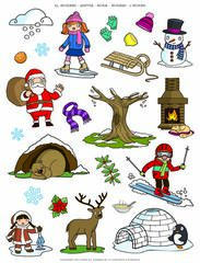 Gomets temáticos Apli El Invierno 12 hojas 276u