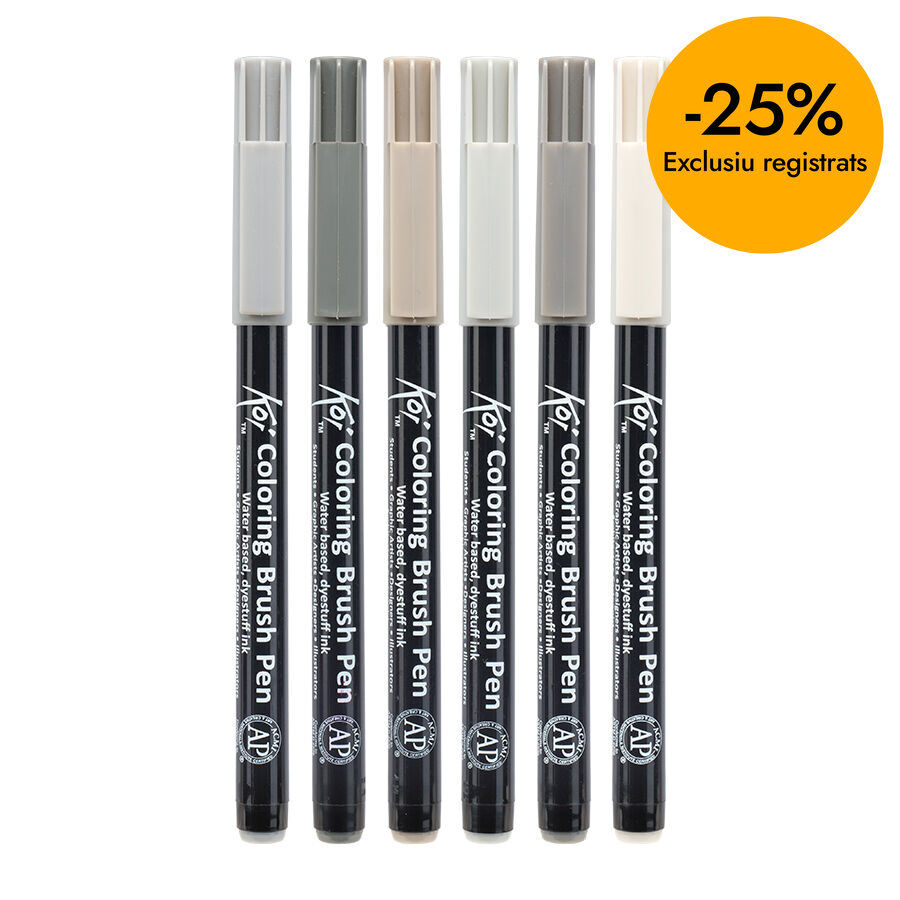 Rotuladores Brush Koi urban 6 colores