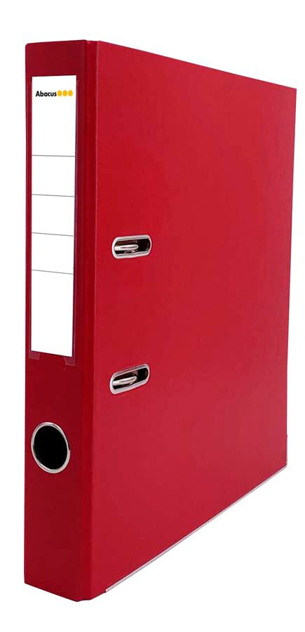 Arxivador palanca Abacus A4 llom estret vermell