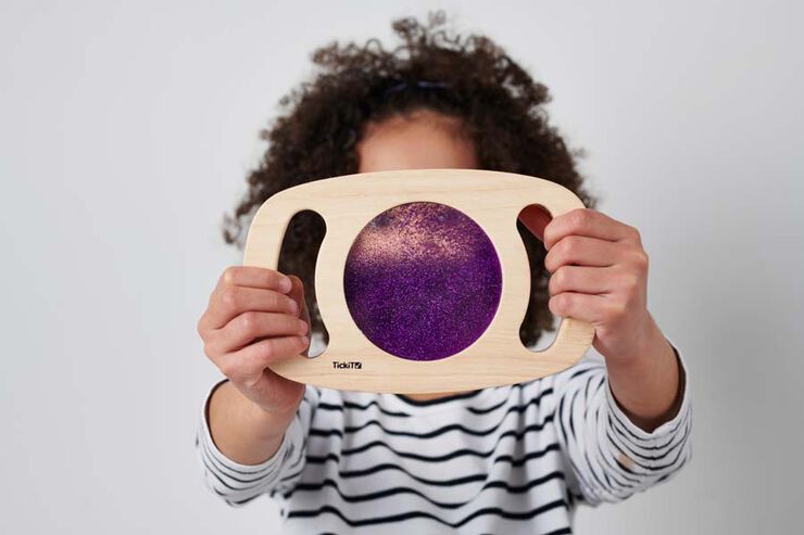 Panell d'observació Glitter TickIT Violeta