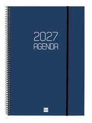 Agenda Finocam Opaque Semana Vista Vertical 2027 Catal&aacute;n Azul