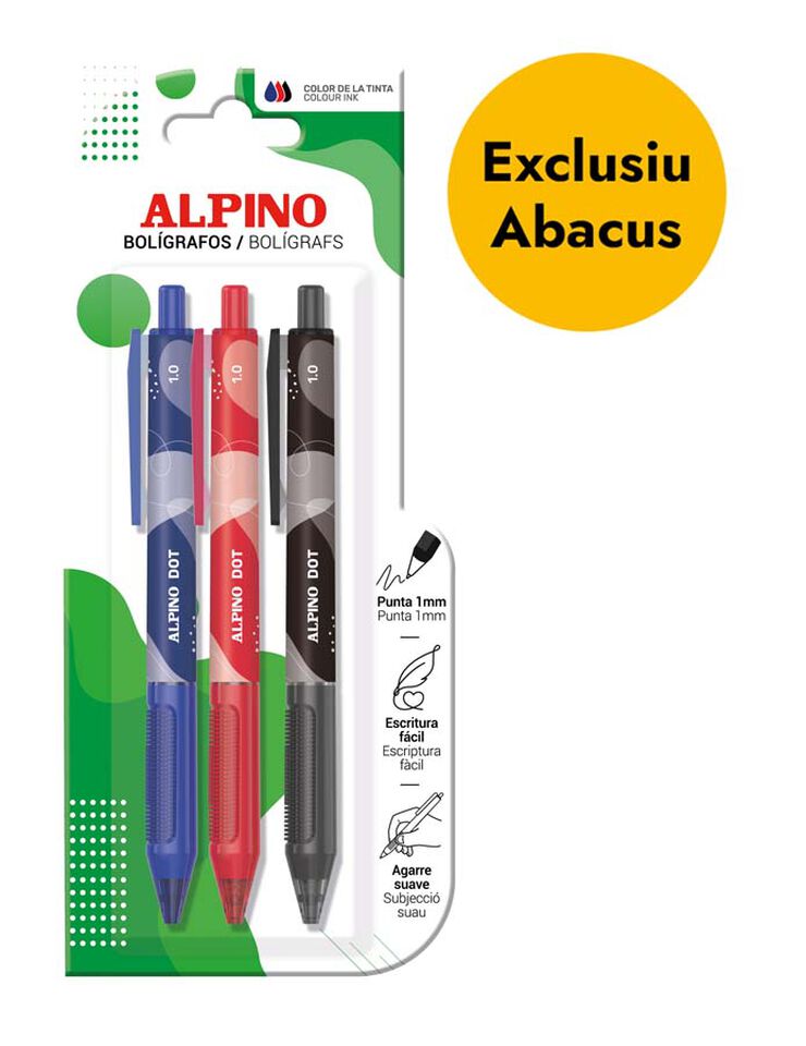 Bolígrafo Alpino Dots 3 colores