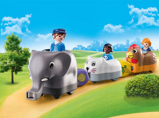 Playmobil 1.2.3 Mi Tren de Animales 70405