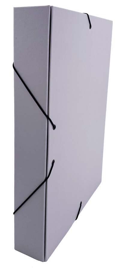 Carpeta proyectos Abacus forrada lomo 50mm gris