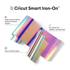 Cricut Smart Iron-on Holographic 33cmx91cm (Holographic Blue)