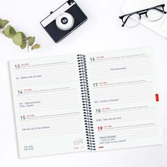 Agenda Finocam espiral 18 mesos E10 setm/vista mult 2025-26 negre
