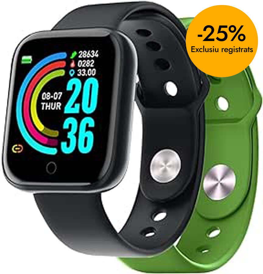 Smartband 2 correas Celly verde