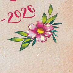 Agenda Finocam escolar The Flower Journal E10 setm/vista cas 2025-26 rosa