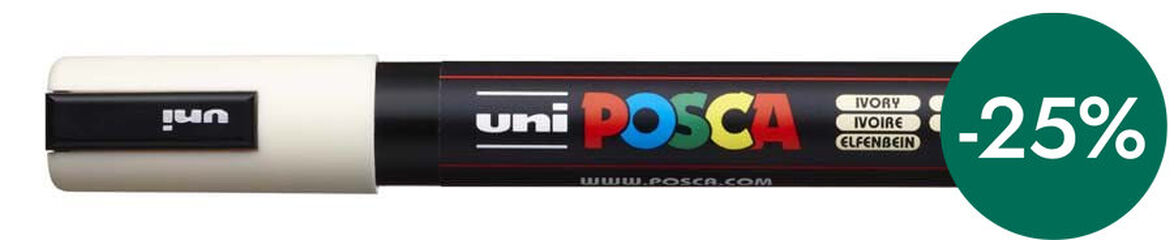 Rotulador Posca PC-5M 1,8-2,5mm marfil