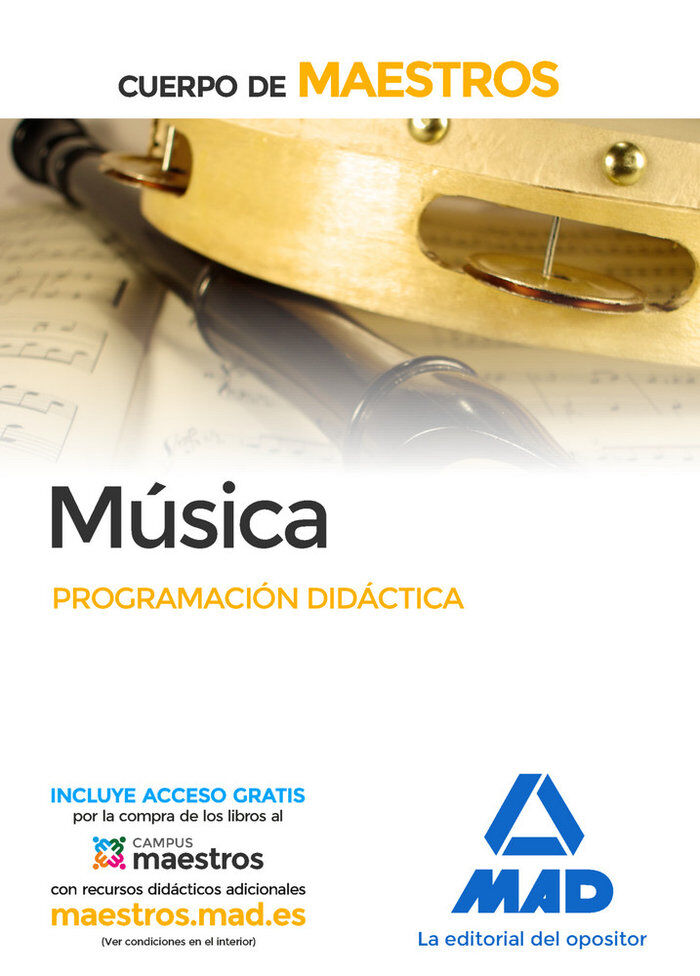 Cuerpo de Maestros M&uacute;sica. Programaci&oacute;n Did&aacute;ctica