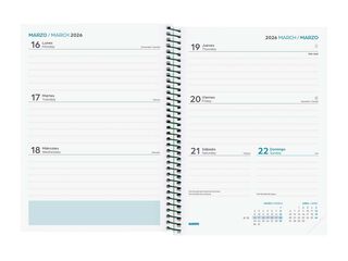 Agenda Finocam escolar Secundaria 1/4 sem/vista cas 2025-26 fiori