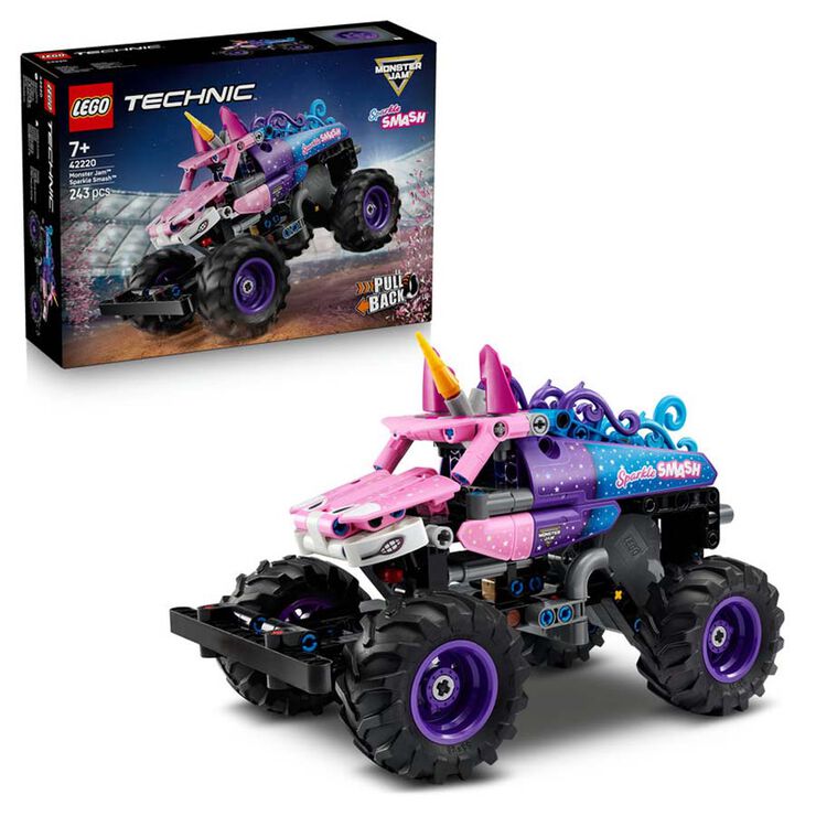 LEGO® Technic Monster Jam™ Sparkle Smash™ amb Motor de Càrrega Manual 42220