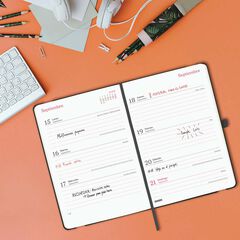 Agenda Finocam 16 meses Capri F4 sem/vista cas 2025-26 negro