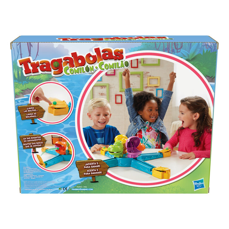 Juego de mesa clásico TRAGABOLAS para niños y adultos. Juegos familiar –