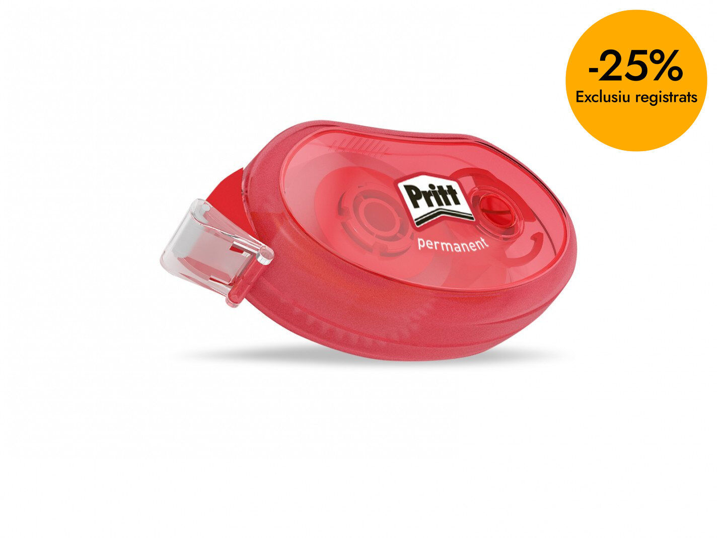Cinta adhesiva permanent r&ograve;l&middot;ler Pritt 10m