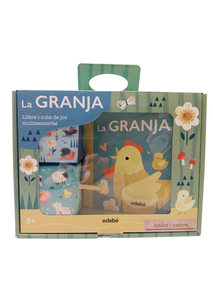 La granja. Llibre i cubs de joc multisensorial