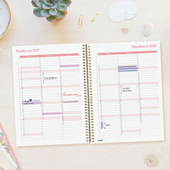 Agenda Finocam Design Collection Semana Vista Horizontal 2027 Catal&aacute;n Dorado