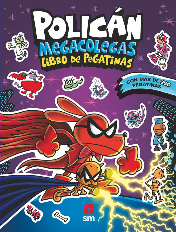 Polic&aacute;n Megacolegas: Libro de pegatinas