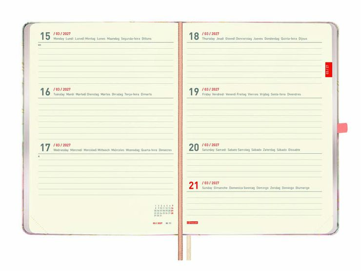 Agenda Finocam 18M M5 Sem/Vista Multiling&uuml;e 2026-27 Pretty