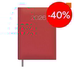 Agenda Dohe Lisboa 14x20 dia/p&agrave;g catal&agrave; 2026 vermell