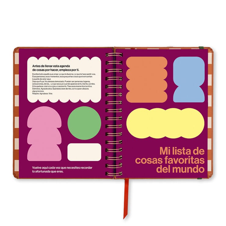 Agenda Uo A5 D&iacute;a P&aacute;gina Castellano 2027 Sunset