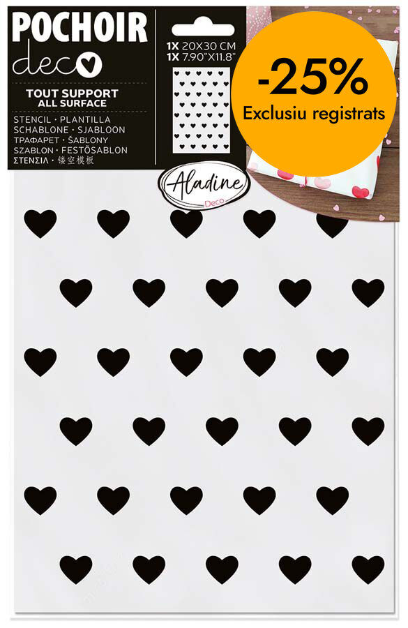Plantilla Stencil Aladine 20x30cm Cors