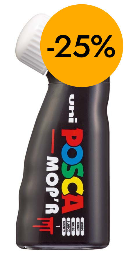 Rotulador Posca Mop'r PCM-22 3-19mm blanco