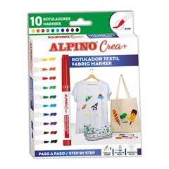 Retolador tèxtil Alpino Crea+ 10 Colors