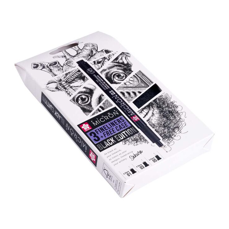 Set Pigma Micron Black Edition 3u