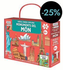 Llibre y puzle Monuments del món 100 peces
