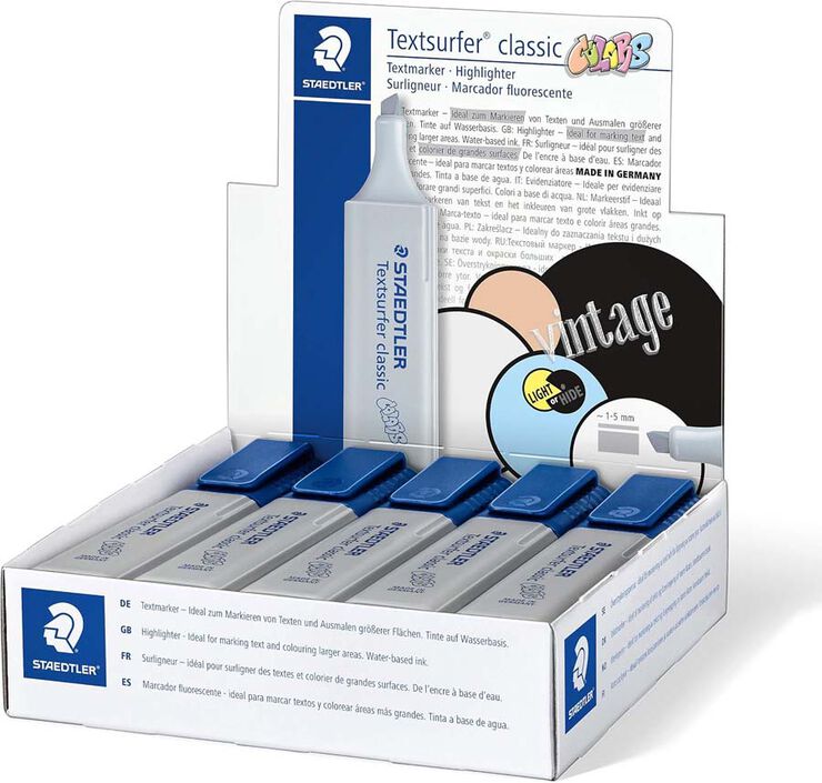 Marcadors Staedtler Textsurfer Vintage gris 10u